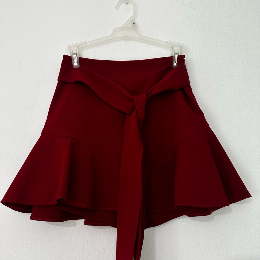 ZARA CLASSIC RED SKORT